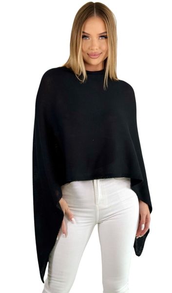 Mississhop Strickponcho Damen Poncho Cape Überwurf günstig online kaufen