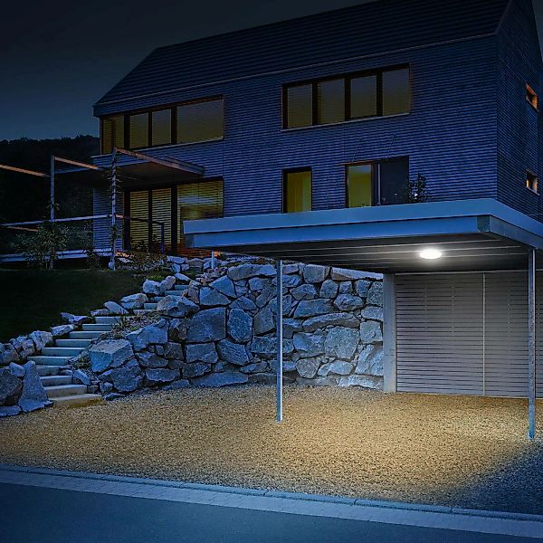 steinel LED Außen-Deckenleuchte "DL Vario Quattro", 1 flammig, Leuchtmittel günstig online kaufen