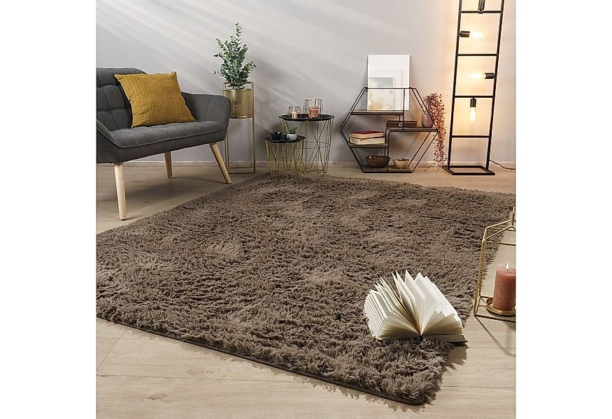 TT Home Teppich, Rechteckig, Höhe: 37 mm, Teppich Wohnzimmer Hochflor Langf günstig online kaufen