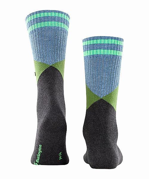 Burlington Sports Rhomb Herren Socken, 40-46, Grau, AnderesMuster, Baumwoll günstig online kaufen