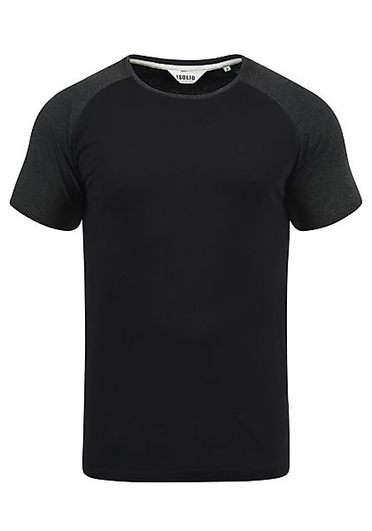 !Solid Rundhalsshirt SDBastian Kurzarmshirt im Baseball-Look günstig online kaufen