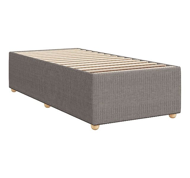 vidaXL Bett Bettgestell ohne Matratze Taupe 80x200 cm Stoff günstig online kaufen
