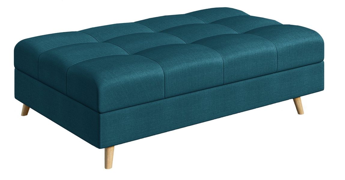 S-Style Möbel Polsterhocker Cuba mit Holzfüßen günstig online kaufen