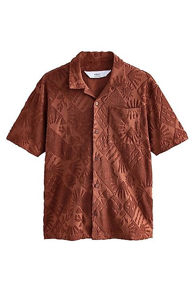 Next Kurzarmhemd Strukturiertes Frottee-Hemd (1-tlg) günstig online kaufen