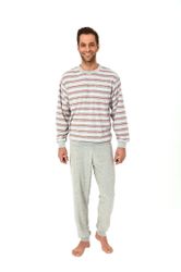 Normann Pyjama Herren Frottee Schlafanzug lang günstig online kaufen