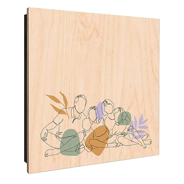 Banjado Großer Schlüsselkasten Holz 30x30cm Schwarz Scharnier Links 50 Hake günstig online kaufen