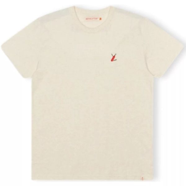Revolution  T-Shirts & Poloshirts T-Shirt Regular 1343 SUR - Off-White/Mela günstig online kaufen