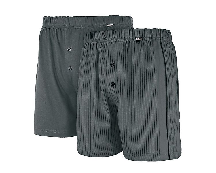 ADAMO Boxershorts Adamo 2er-Pack Boxershorts dunkelgrau Übergröße (Packung, günstig online kaufen