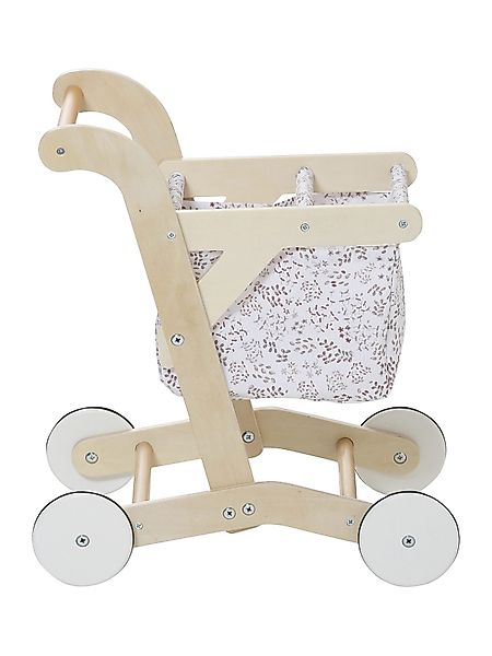 vertbaudet Spielküche Kinder Einkaufswagen, Stoff/Holz Holz günstig online kaufen