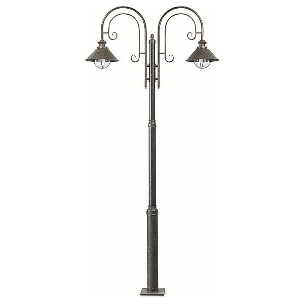 Klassische Kandelaber Nautica in Rostfarbe, 2 flammig günstig online kaufen