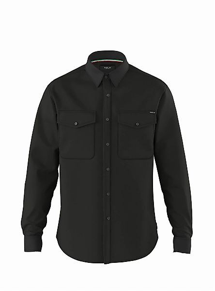 Replay Herren Freizeithemd 6.5 OZ BLACK DENIM - Regular Fit günstig online kaufen