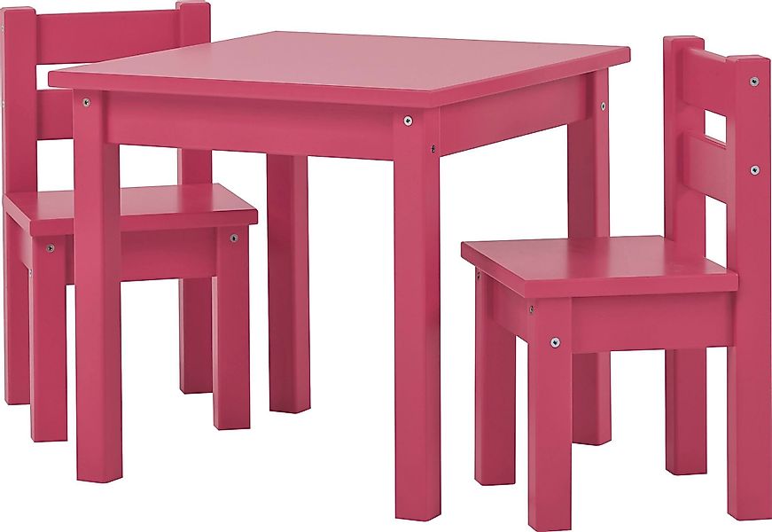 Hoppekids Kindersitzgruppe "MADS Kindersitzgruppe" Set, 1 Tisch, 2 Stühle, günstig online kaufen