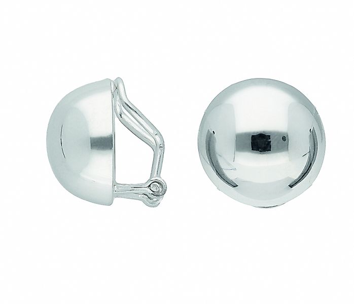 Adelia´s Paar Ohrhänger "1 Paar 925 Silber Ohrringe / Ohrclips Ø 13,7 mm", günstig online kaufen
