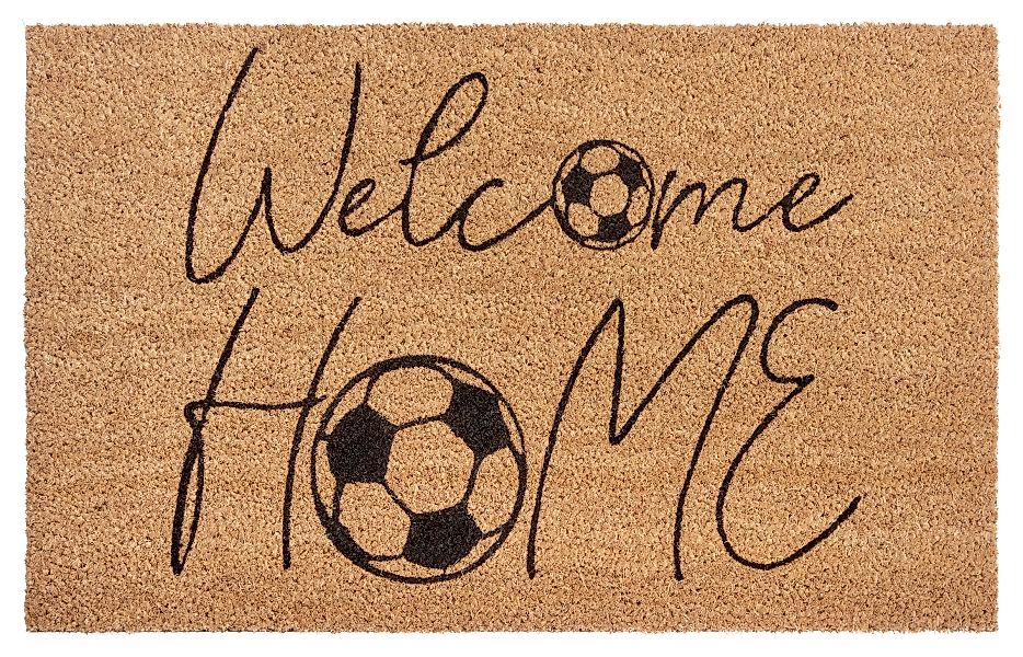 HANSE Home Fußmatte »Kokos Welcome Home Soccer«, rechteckig, Kokos, Schmutz günstig online kaufen