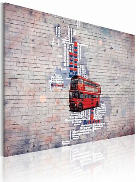 artgeist Wandbild Rund um Großbritannien mit dem Routemaster mehrfarbig Gr. günstig online kaufen