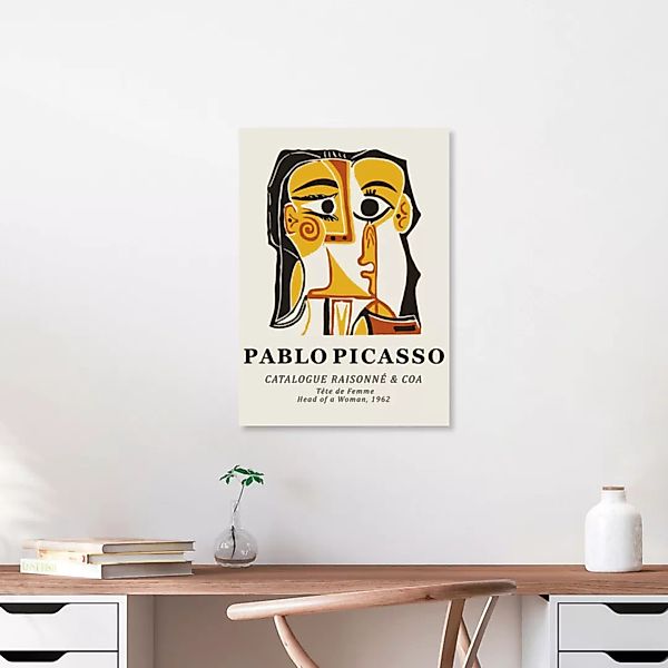 Poster / Leinwandbild - Pablo Picasso - Tête De Femme 1962 günstig online kaufen