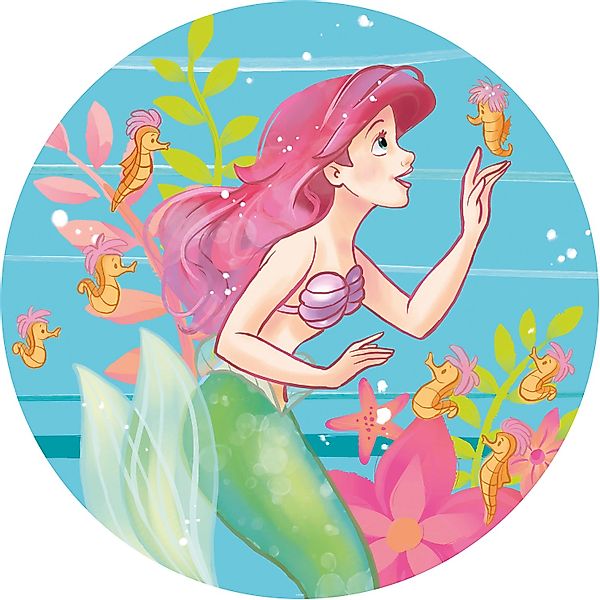 Komar Vliesfototapete Dot Ariel Seahorses selbstklebend Ø 125 cm günstig online kaufen