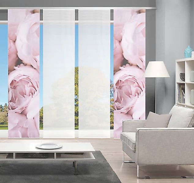 Vision S Schiebegardine »ROSANA 4er SET« Paneelwagen 4 Stk. tlg. Bambus-Opt günstig online kaufen