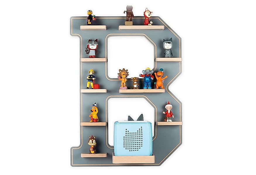 Boarti Wandregal Holz Regal Buchstabe B für Toniebox Tonies Figuren günstig online kaufen
