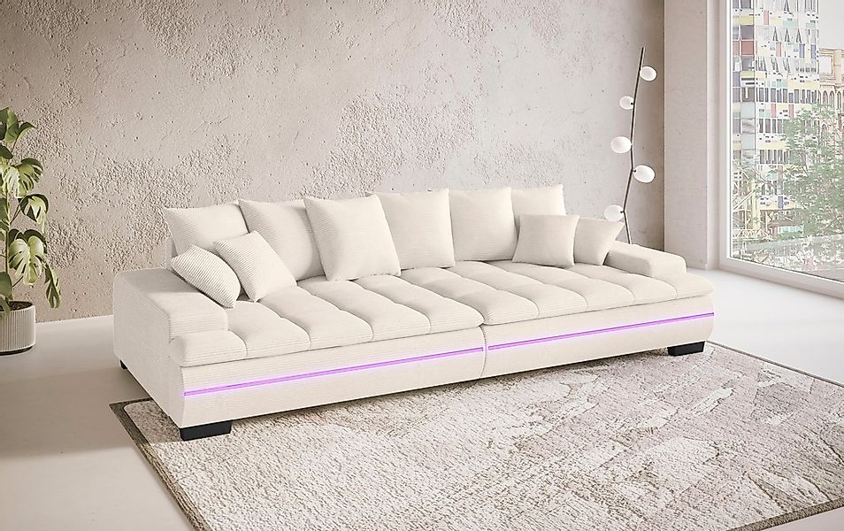 Mr. Couch Big-Sofa "Haiti II RGB-LED", RGB-LED Beleuchtung, mit Handwerklic günstig online kaufen