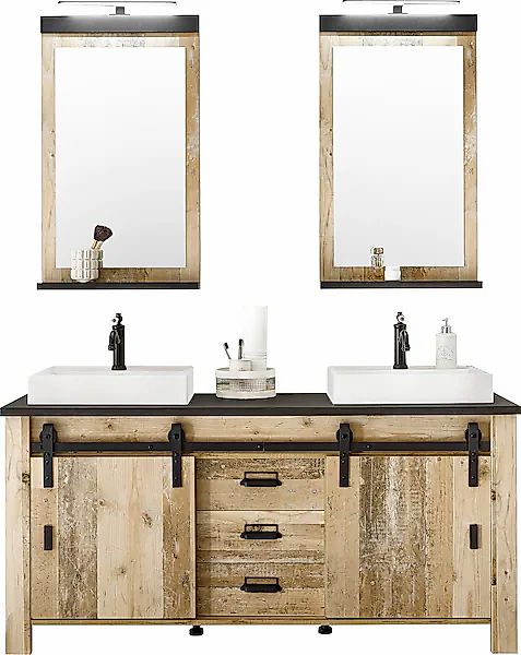 Home affaire Badmöbel-Set »SHERWOOD, Bad im modernen Design, 3-teiliges Bad günstig online kaufen