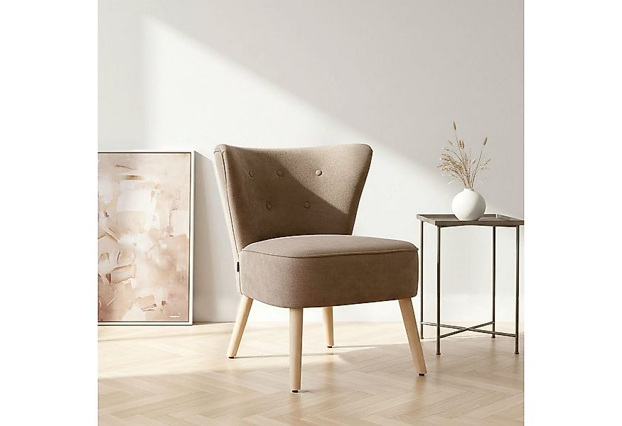Home affaire Loungesessel JORIEL moderner Ohrensessel mit Knopfsteppung, mi günstig online kaufen