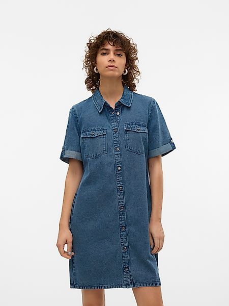 Vero Moda Jeanskleid "VMJENNIE SS SHORT DENIM DRESS NOOS" günstig online kaufen