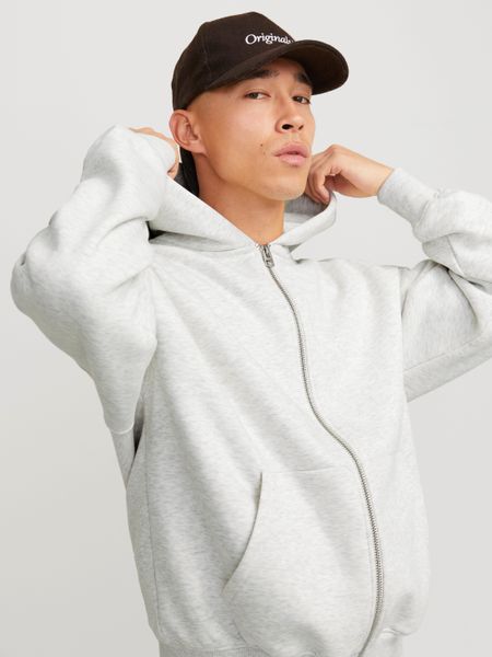 Jack & Jones Kapuzensweatjacke "JJEURBAN EDGE SWEAT ZIP HOOD NOOS" mit Ripp günstig online kaufen