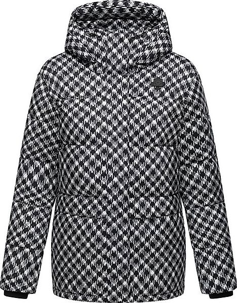 Ragwear Steppjacke Wikesh Print Wasserdichte Damen Winterjacke mit Hahnentr günstig online kaufen