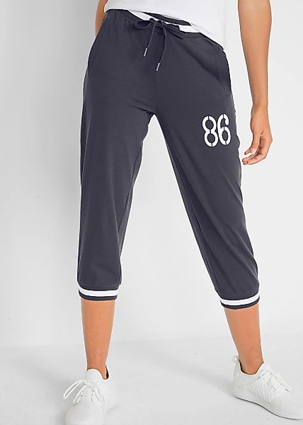 bonprix Jogginghose "Jogginghose, 3/4-Länge aus Baumwollmix" Jogginghose, 3 günstig online kaufen