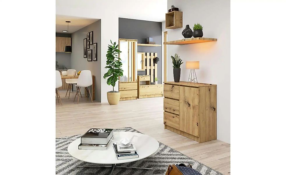 Kommode  Kubra ¦ holzfarben ¦ Maße (cm): B: 80 H: 77 Kommoden & Sideboards günstig online kaufen