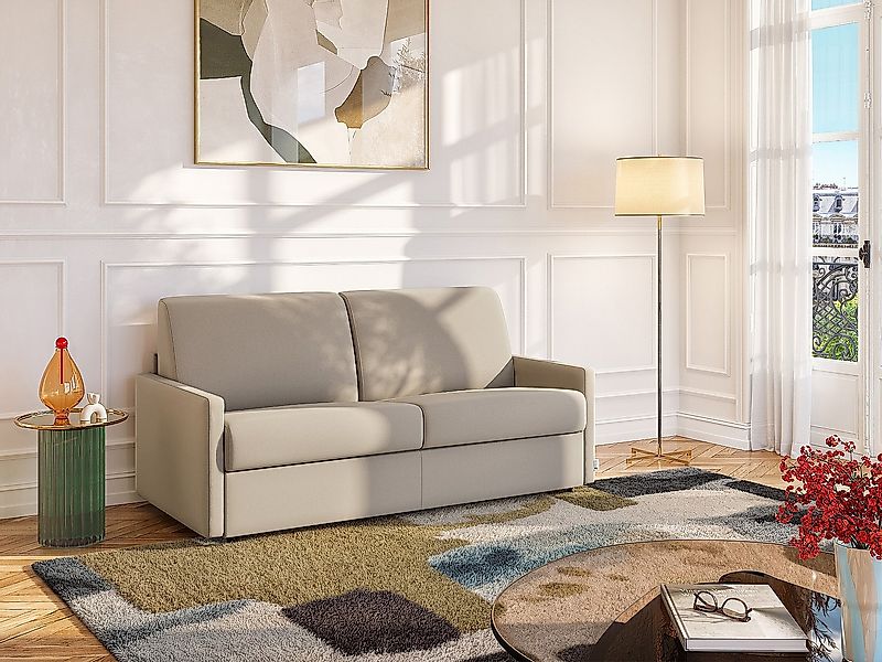 Schlafsofa 3-Sitzer - Liegefläche: 140 cm - Matratzenhöhe: 22 cm mit Memory günstig online kaufen