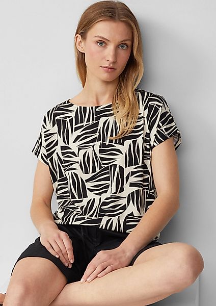 s.Oliver Kurzarmshirt T-Shirt T-Shirt aus Viskosestretch günstig online kaufen