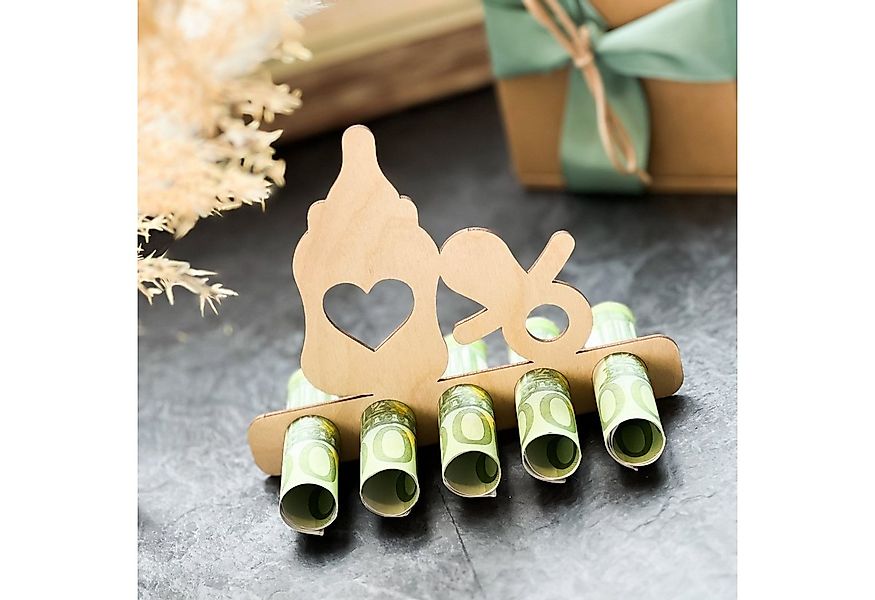Spruchreif® Spardose Geldgeschenk Baby, Geschenke aus Holz, Geschenk zur Ge günstig online kaufen