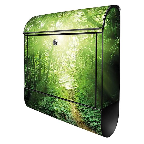 Banjado Design Briefkasten Schwarz Pulverbeschichtet 39x47x14cm 2 Schlüssel günstig online kaufen