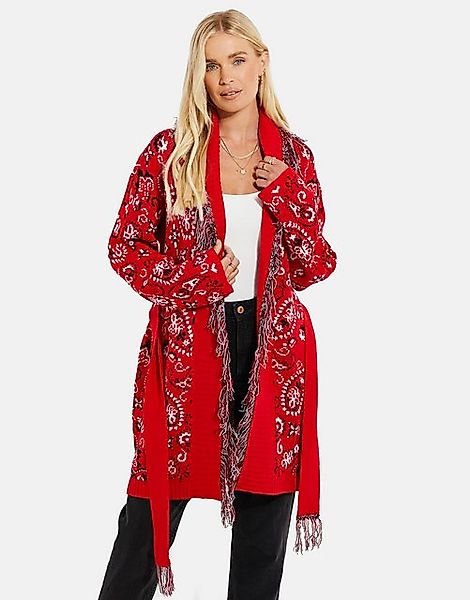 Threadbare Strickjacke THB Morganite jacquard tie belt Cardigan (1-tlg) mit günstig online kaufen