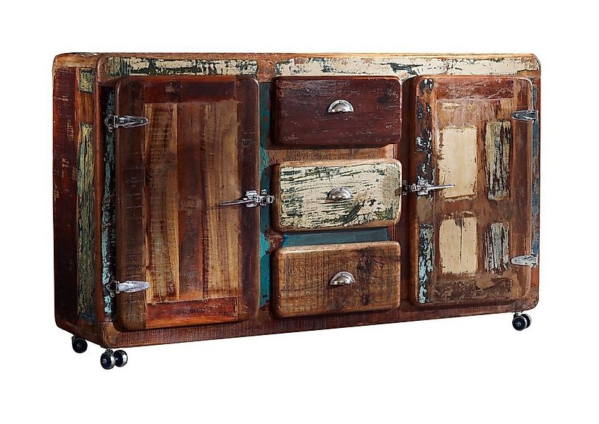 Massivmoebel24 Sideboard (Massivholz), Sideboard Altholz 150x40x90 mehrfarb günstig online kaufen