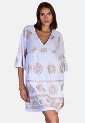 Andijamo-Fashion Minikleid GOLDEN BLOOM Locker fallendes günstig online kaufen