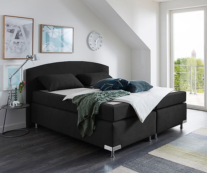 Westfalia Schlafkomfort Boxspringbett "Amsterdam in den Breiten 160x200, 18 günstig online kaufen