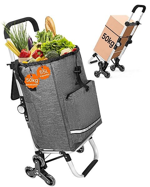HOMECALL Einkaufstrolley klappbar Einkaufswagen 3 in 1 Shopping Trolley Mit günstig online kaufen