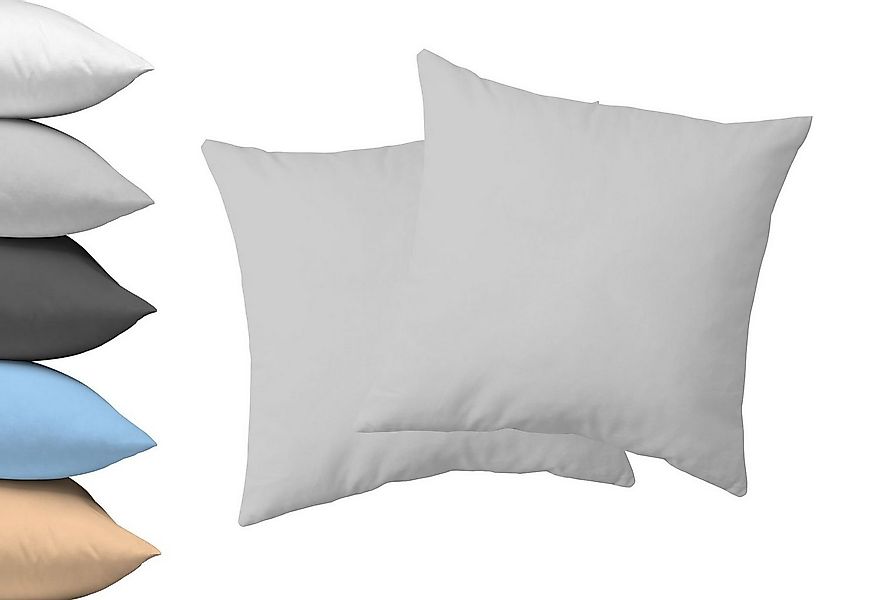 Lavea Kissenbezug Jasmin, (2 Stück), Kopfkissenbezug 40x40 cm - 100% atmung günstig online kaufen