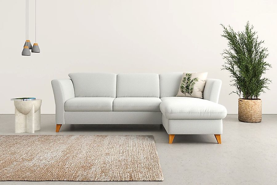 Home affaire Ecksofa "Trelleborg L-Form", Federkern-Polsterung, wahlweise m günstig online kaufen