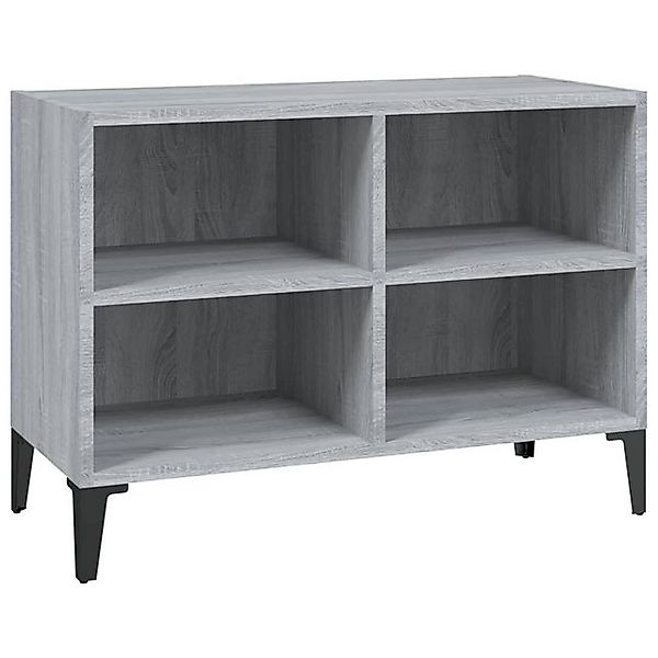furnicato TV-Schrank mit Metallbeinen Grau Sonoma 69,5x30x50 cm (1-St) günstig online kaufen