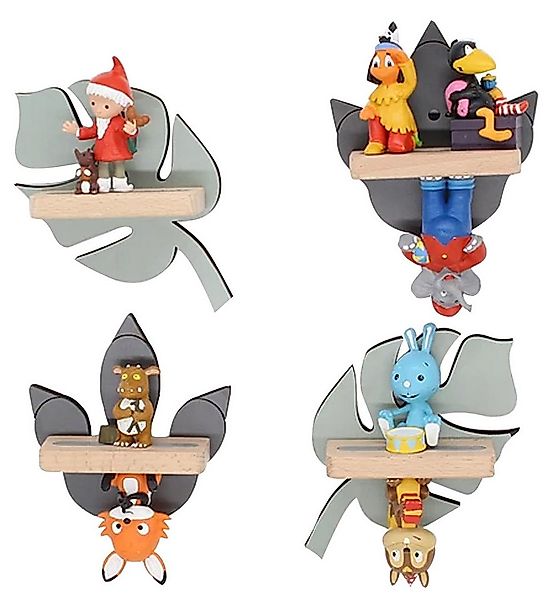 Boarti Wandregal Regal Blätter 4 teiliges Set Kinder Tonies Figuren günstig online kaufen