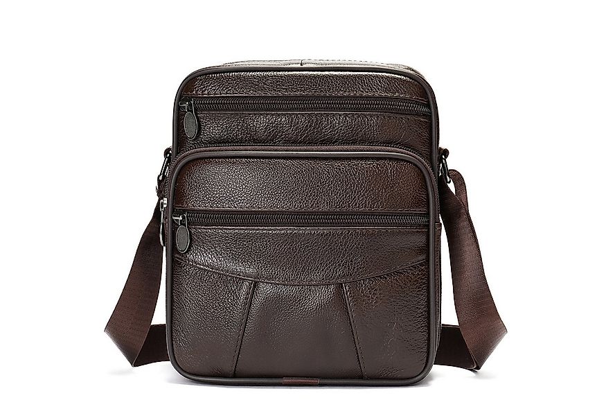 YUBRO-STUDIO Umhängetasche Herren Leder Umhängetasche Echtes Rindsleder Ret günstig online kaufen