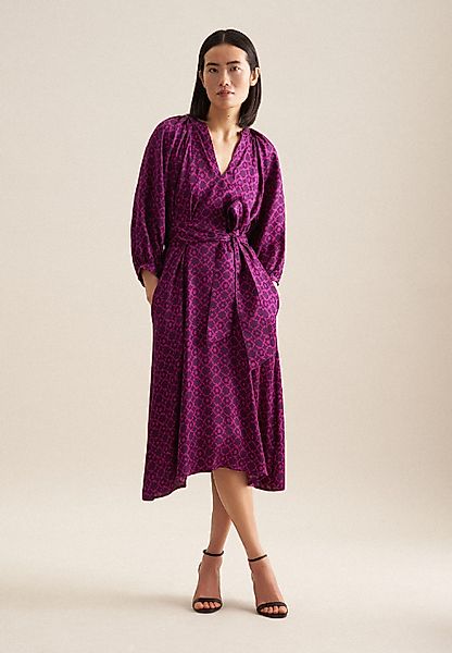 seidensticker Sommerkleid "Schwarze Rose" 3/4 Rundhals Druck günstig online kaufen