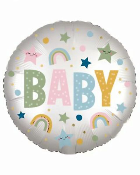 Amscan Baby Party Folienballon Satin als zauberhafte Deko Folienballons ros günstig online kaufen