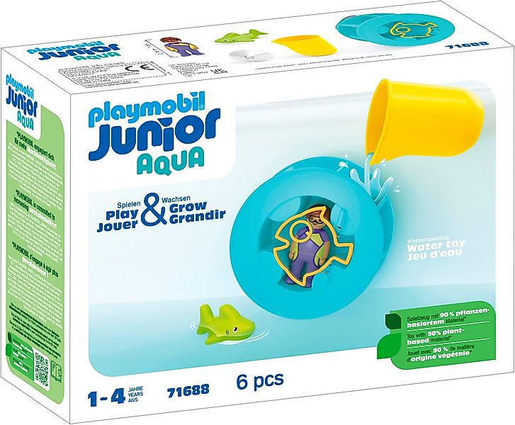 Playmobil® Wasserwirbelrad mit Babyhai (71688), JUNIOR Konstruktions-Spiels günstig online kaufen