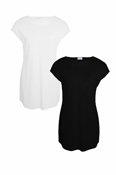 Seidel Moden Longshirt "Otto exclusiv" 2 2er Pack Rundhals - Viskose - MADE günstig online kaufen