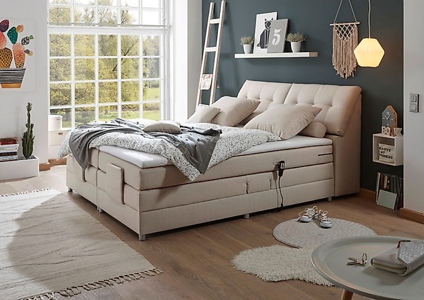 ED EXCITING DESIGN Boxspringbett »Carpino wahlweise in den Breiten 120cm od günstig online kaufen